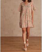 Mélie Kleid mit Lurex-Print in Primrose