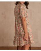 Mélie Kleid mit Lurex-Print in Primrose