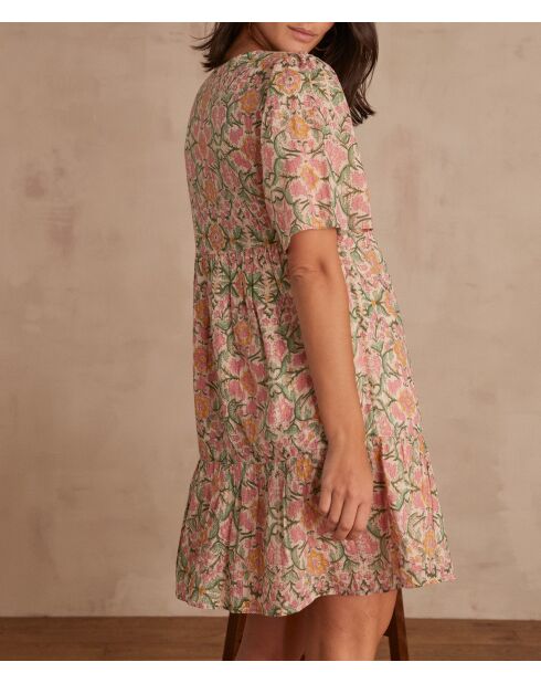 Mélie Kleid mit Lurex-Print in Primrose