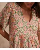 Mélie Kleid mit Lurex-Print in Primrose