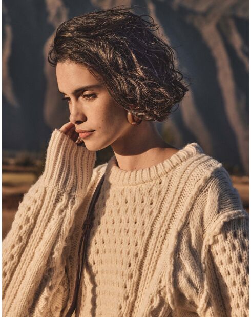 Chandler ecrufarbener Pullover