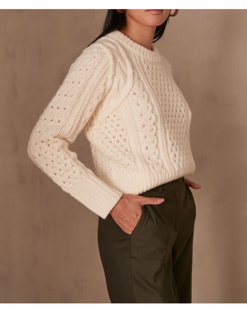Chandler ecrufarbener Pullover