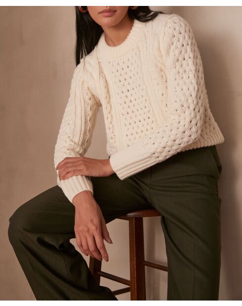 Chandler ecrufarbener Pullover