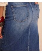 Dunkelindigofarbener Jeansrock Cleo