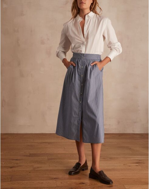 Emeline roze gestreepte rok