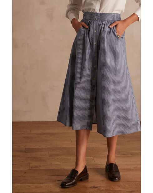 Emeline roze gestreepte rok