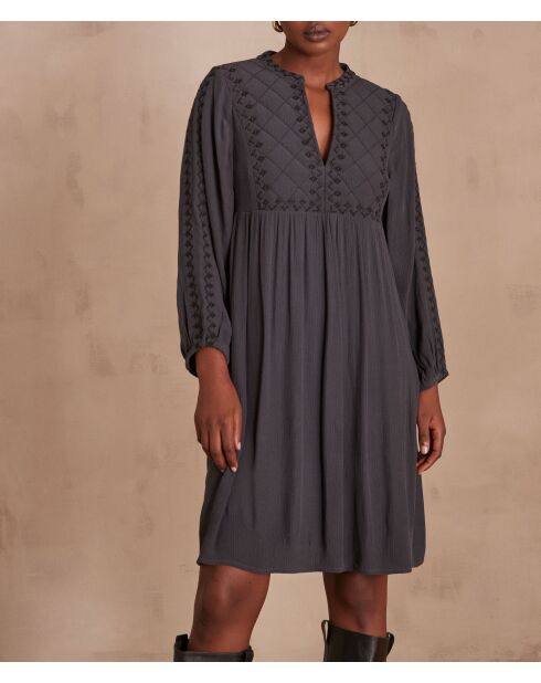 Robe Maelys gris souris