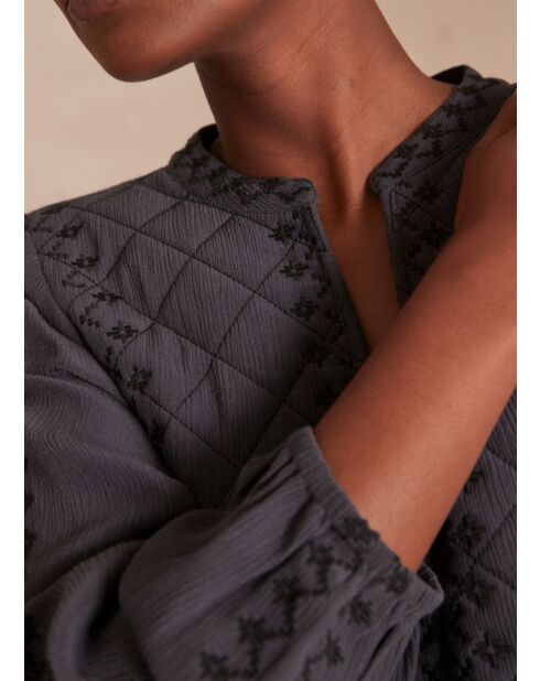Robe Maelys gris souris