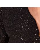 Abito in maglia nera Reveillon