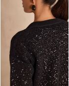 Abito in maglia nera Reveillon