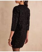 Abito in maglia nera Reveillon