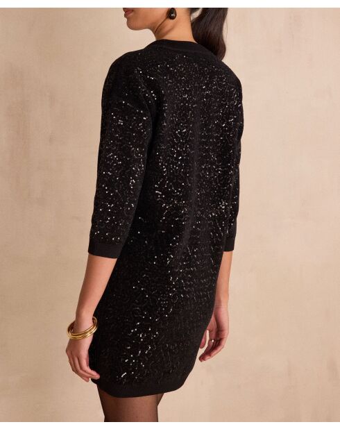 Abito in maglia nera Reveillon
