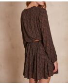 Robe Mabelle imprimée marine