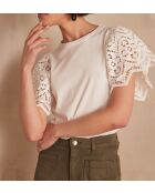 Alena cremefarbenes T-Shirt