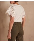 Alena cremefarbenes T-Shirt