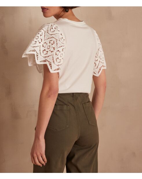Alena cremefarbenes T-Shirt