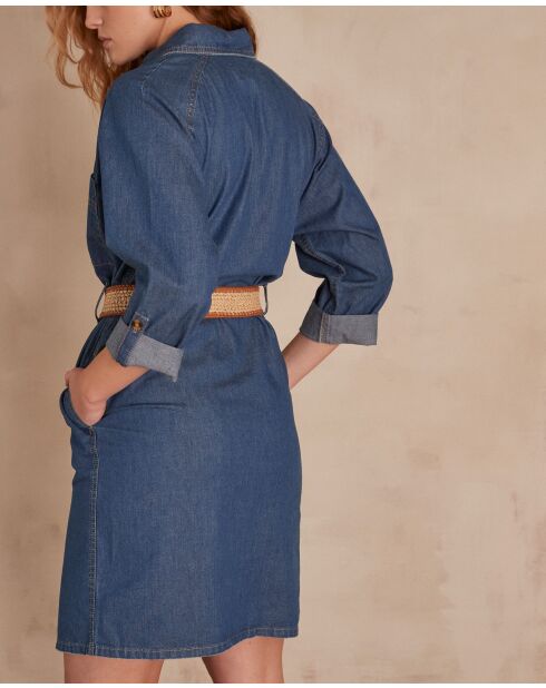 Kleid Adele aus leicht gewaschenem Holz