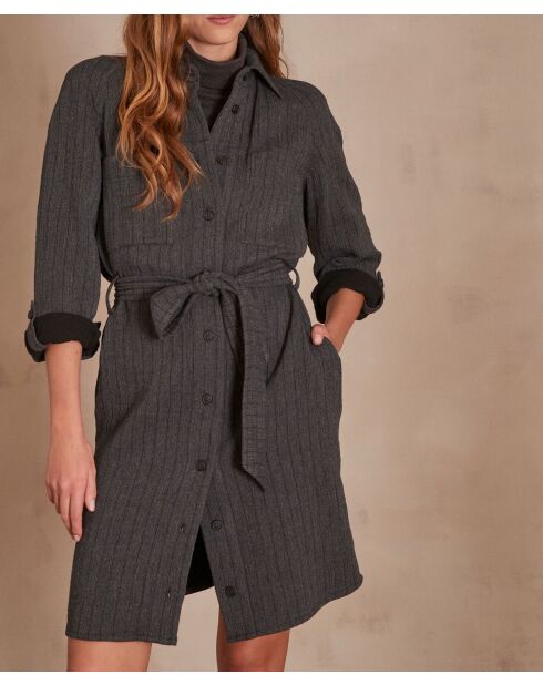 Robe rayée Monday chinée clair