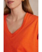 Delya orangefarbenes T-Shirt