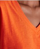 Delya orangefarbenes T-Shirt