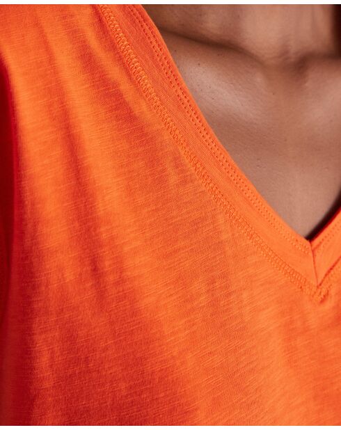 Delya orangefarbenes T-Shirt
