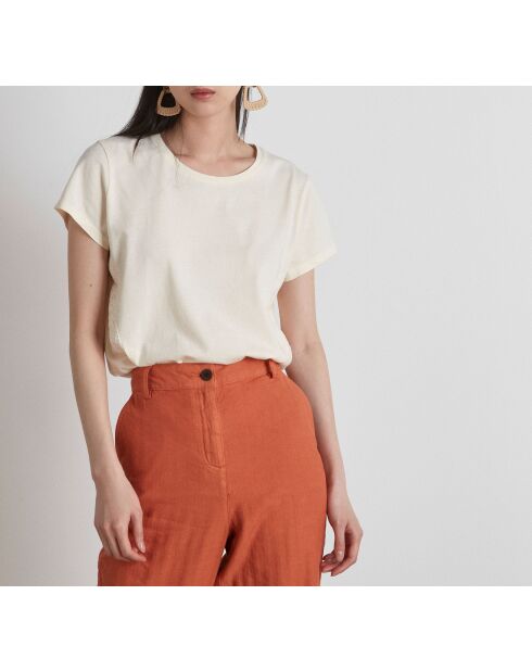 Graues und weißes Capucine T-Shirt