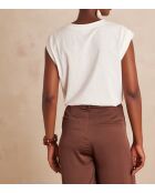 Delya cremefarbenes T-Shirt