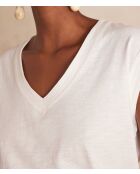 Delya cremefarbenes T-Shirt