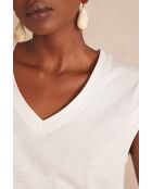 Delya cremefarbenes T-Shirt
