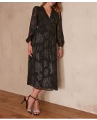 Schwarzes Marjolaine-Kleid