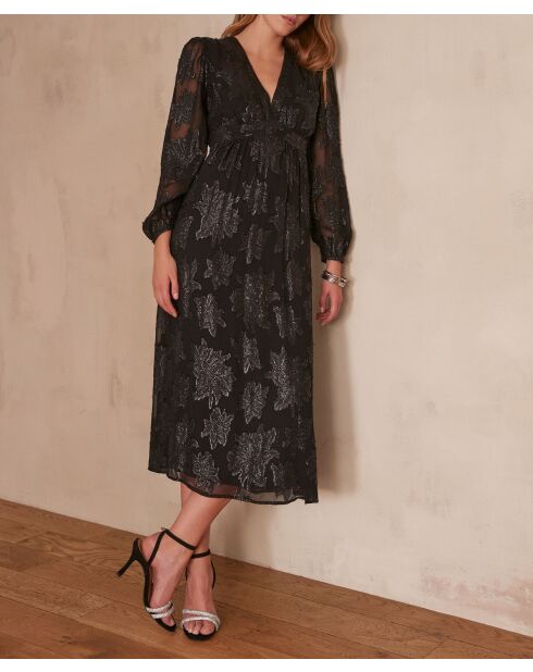 Schwarzes Marjolaine-Kleid
