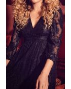 Schwarzes Marjolaine-Kleid