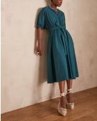 Robe Cordelia pétrole