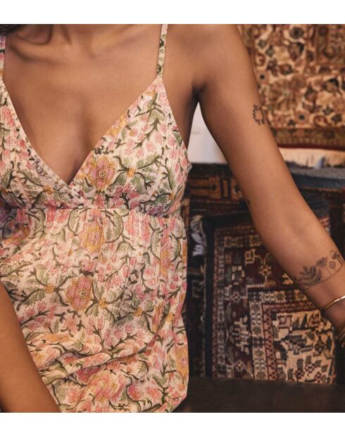 Melina Primerose Kleid mit Lurex-Print
