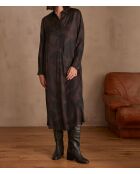 Vestido estampado negro Mirabelle