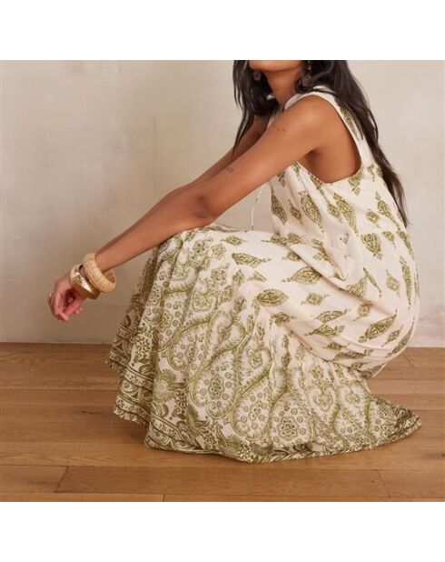 Robe Rima imprimée amande