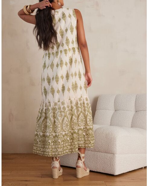Robe Rima imprimée amande