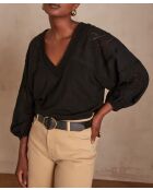T-shirt nera Delis