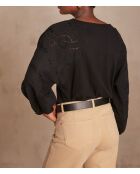 T-shirt nera Delis