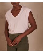 Blassmalvenfarbenes T-Shirt Delya