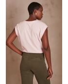 Blassmalvenfarbenes T-Shirt Delya