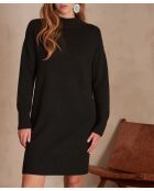 Maria schwarzes Strickkleid
