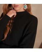 Maria schwarzes Strickkleid