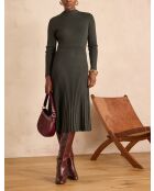 Grünes Strickkleid Martika aus Tannenholz