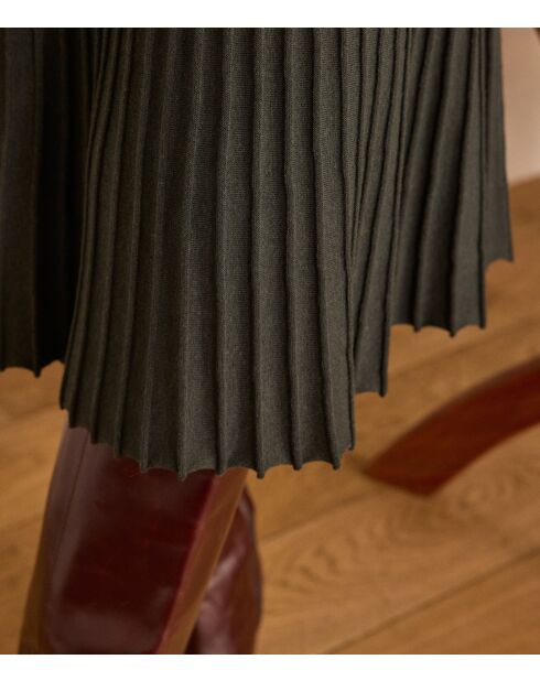 Grünes Strickkleid Martika aus Tannenholz