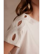 Apoline ecrufarbenes T-Shirt