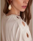 Apoline ecrufarbenes T-Shirt