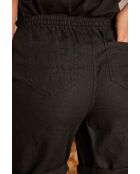 Shorts neri in lino Soanne