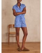 Blaue gestreifte Shorts von Matisse