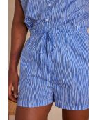 Blaue gestreifte Shorts von Matisse
